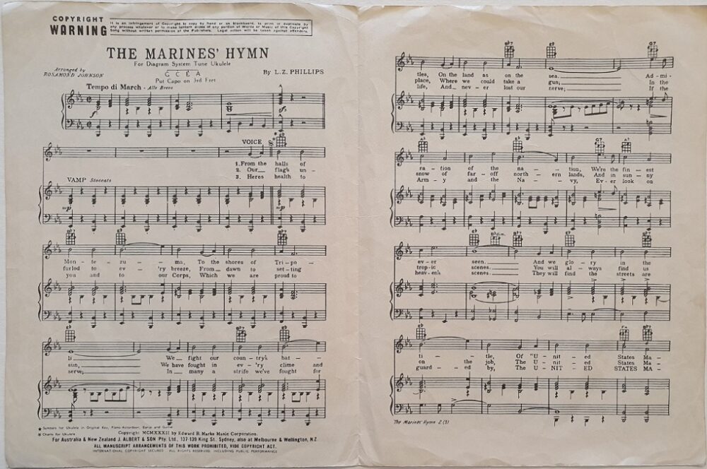 to the shores of tripoli 1942 australian sheet music featuring maureen ohara and randolph scott (1)